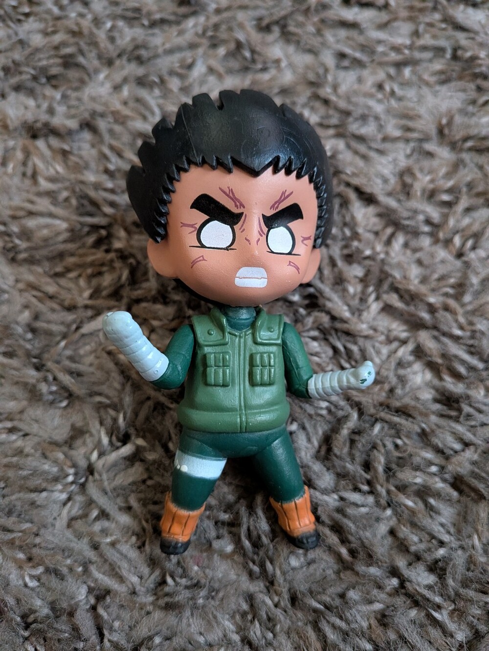 Naruto Rock Lee 3.5" Gashapon Figure NO STAND